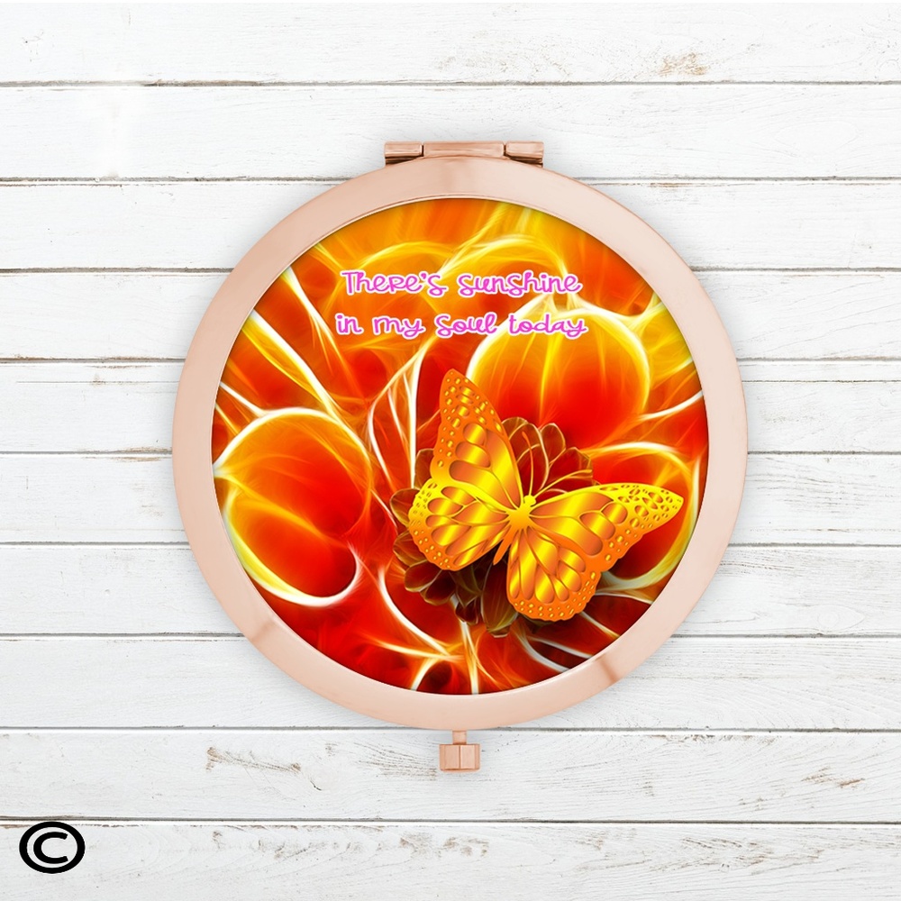 Funny Motivational Compact Mirrors